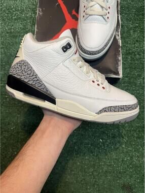 Jordan Retro 3 White Cement Reimagined Size 9